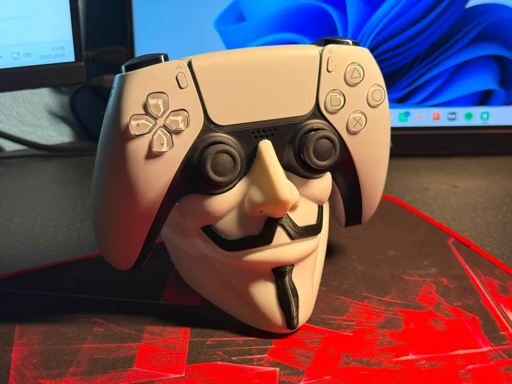 Anonymous (Guy Fawkes) PS5 Controller Stand