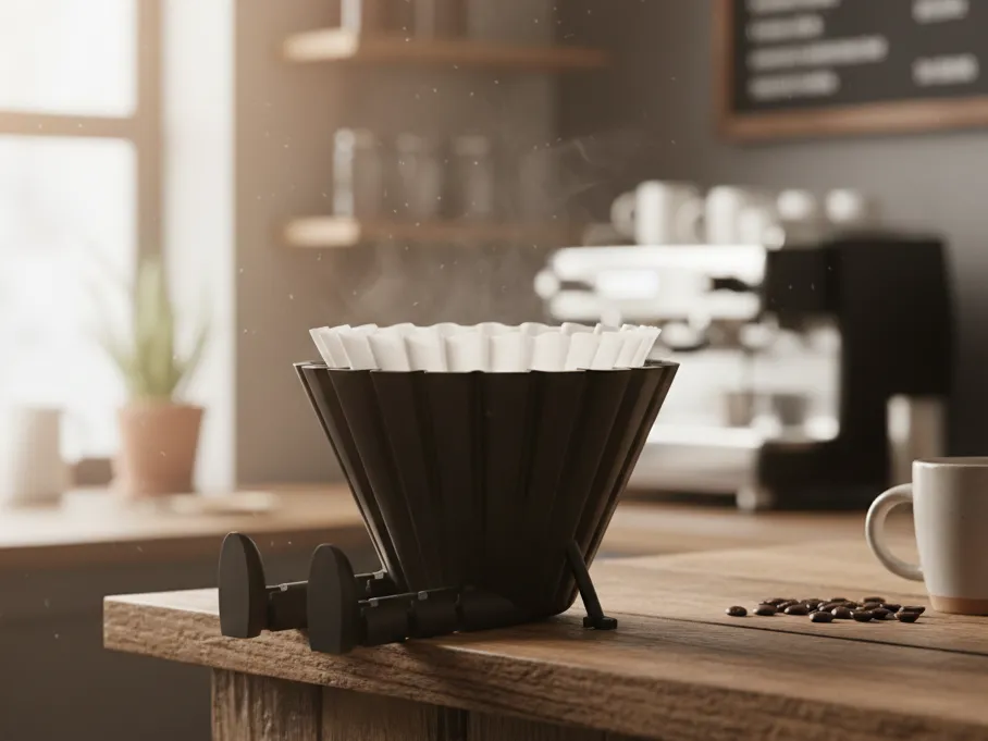 Coffee filter holder with legs